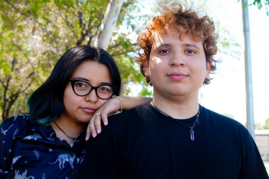 Two young people struggling with opioid addiciton.