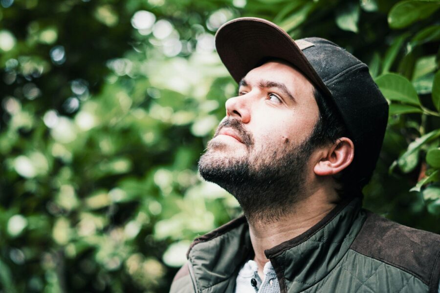 man in black leather jacket navigating trauma and recovery