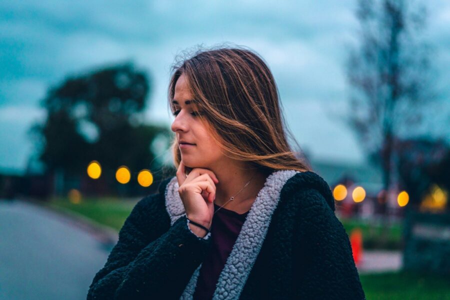 Woman thinking about benzodiazepine addiction treatment