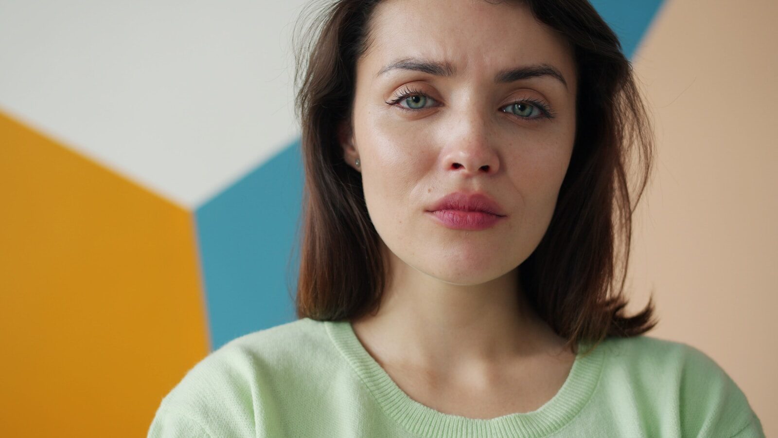Woman concerned about relapse warning signs